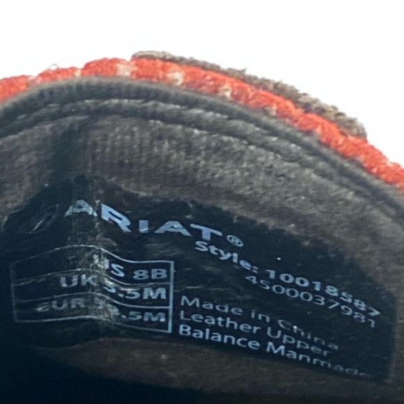 Ariat Womens Cruiser slip on Shoe Palm Brown Serape Colorful Rainbow size 8 - Picture 8 of 11